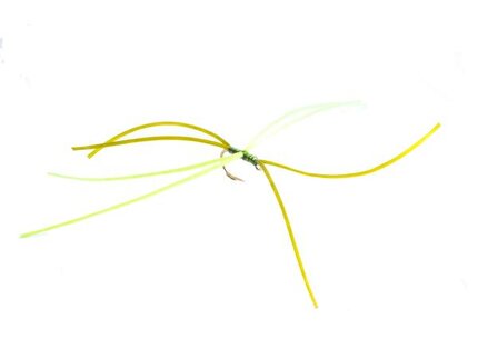 Fario Fly Olive and Chartreuese 8 Leg Apps Worm Size: 08